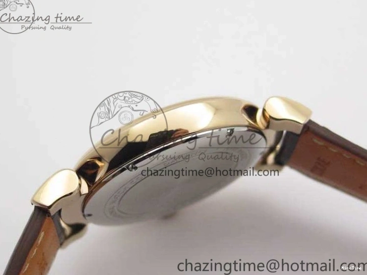 MIROTIME 0112 Da Vinci IW356601 RG TW 1:1 Best Edition White Dial On Brown Leather Strap A DailyWear 7237